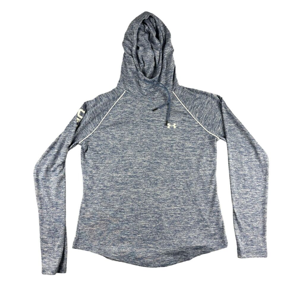 Under Armour Hoodie Womens Medium Blue Stretch Long Sleeve Performance Loose Top